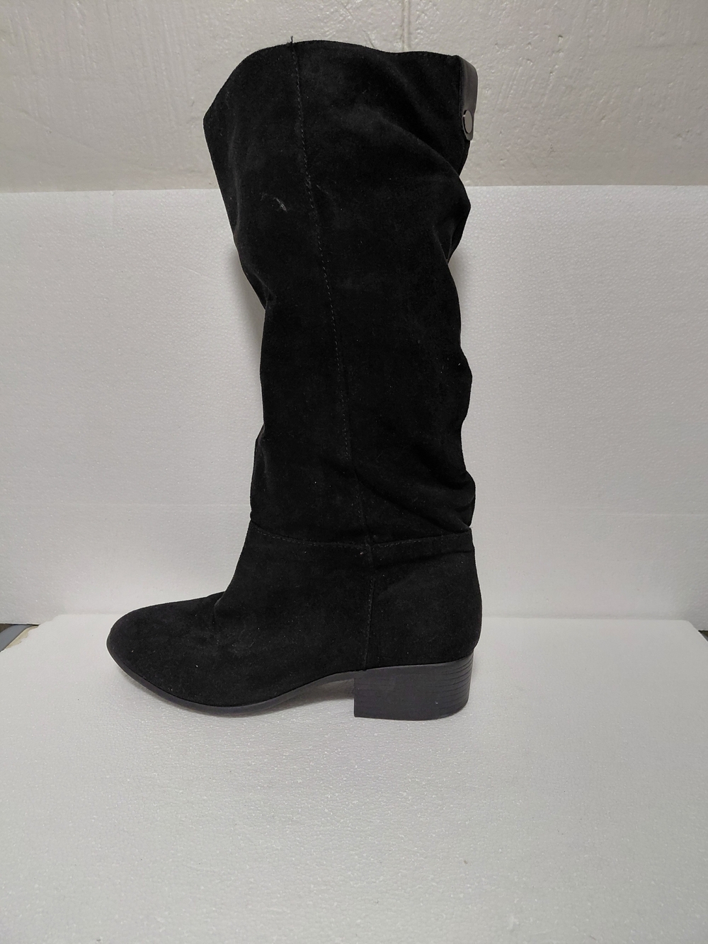 Black Mid-Calf Suede Women's Boot